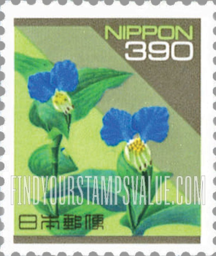 FindYourStampsValue: Dayflower - ツユクサ