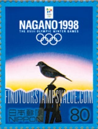 FindYourStampsValue: Poster for Nagano Winter Olympics - 長野五輪