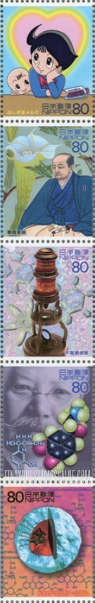 FindYourStampsValue: Science, Technology and Animation - 科学技術とアニメ・ヒーロー・ヒロインシリーズ第３集