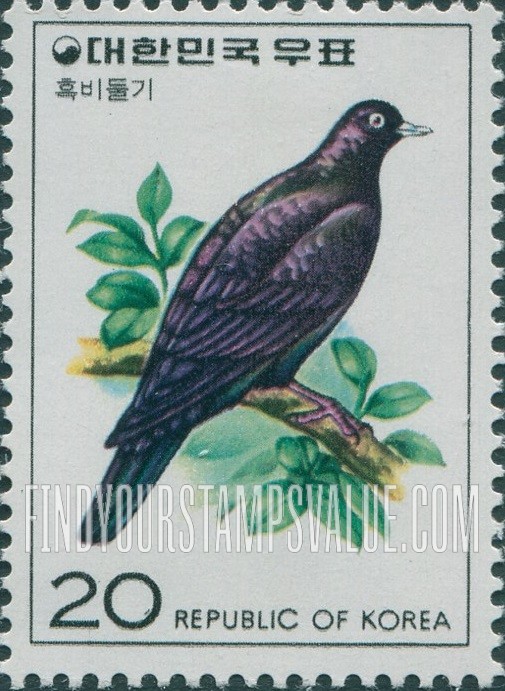 FindYourStampsValue: Wood Pigeon - 흑비둘기