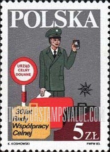 FindYourStampsValue: Customs Cooperation Council, 30th Anniversary
