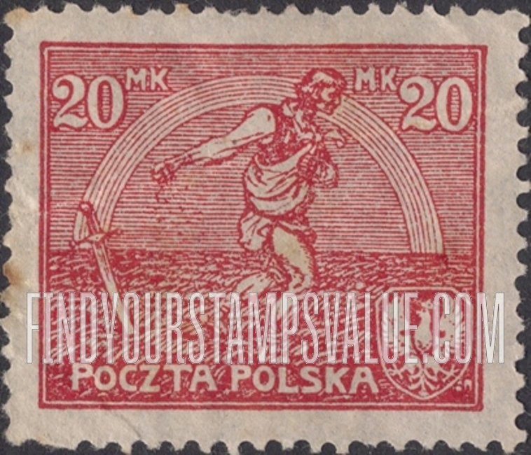 FindYourStampsValue: Sower and Rainbow of Hope: Sower Type Redrawn