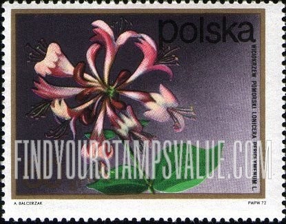 FindYourStampsValue: Flowering Shrubs: Pomeranian honeysuckle