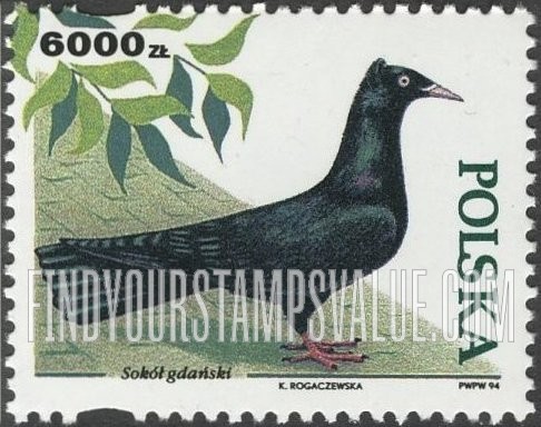 FindYourStampsValue: Pigeons: Sokot gdanski