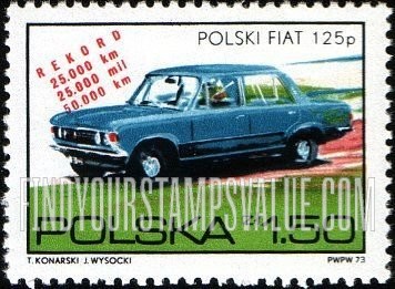 FindYourStampsValue: Polish automotives: Polski Fiat 125p