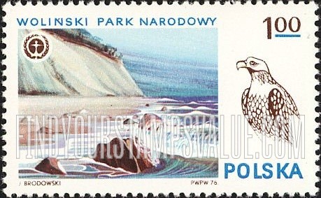 FindYourStampsValue: National Parks: Wolinski Park and eagle