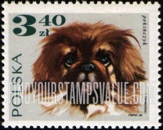 FindYourStampsValue: Dogs: Pekinese