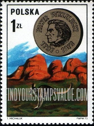 FindYourStampsValue: Polish Scientists: Pawel Edmund Strzelecki and Kangaroo