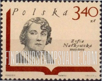 FindYourStampsValue: Polish Writers: Zofia Nalkowska (1885-1954)