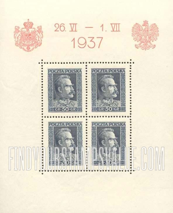 FindYourStampsValue: Marshal Pilsudski: Types of 1928-37
