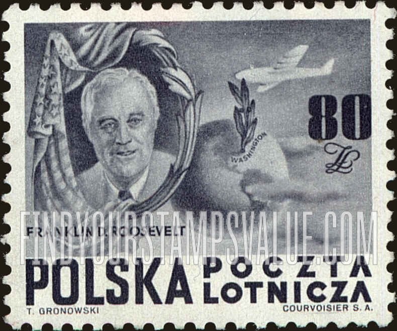 FindYourStampsValue: AIR POST - President F. D. Roosevelt