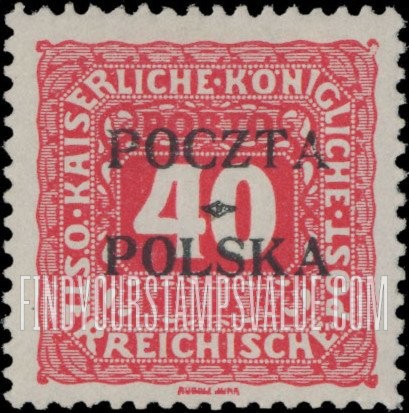 FindYourStampsValue: POSTAGE DUE - Postage Due Postage Due 1916, Overprinted in Black