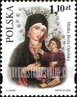 FindYourStampsValue: Depictions of the Virgin Mary Type of 2001: Holy Lady of Opole
