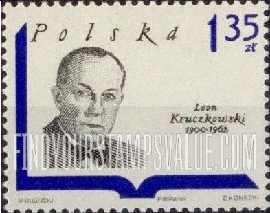 FindYourStampsValue: Polish Writers: Leon Kruczkowski (1900-1962)