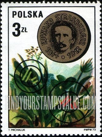 FindYourStampsValue: Polish Scientists: Edward Adolf Strasburger and plants