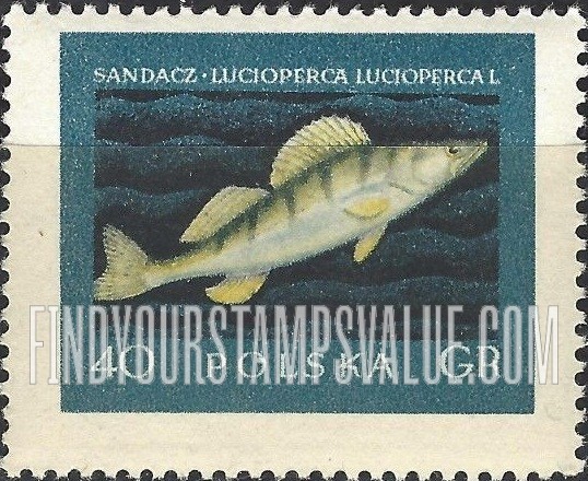 FindYourStampsValue: Fishes: Giant Pike Perch