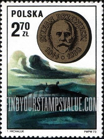 FindYourStampsValue: Polish Scientists: Stefan Drzewiecki and submarine