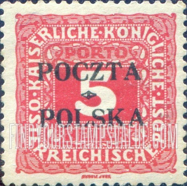 FindYourStampsValue: POSTAGE DUE - Postage Due Postage Due 1916, Overprinted in Black