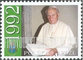 FindYourStampsValue: Publication of Catechism of the Catholic Church, 1992