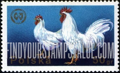 FindYourStampsValue: Cock and Hen, Congres Emblem