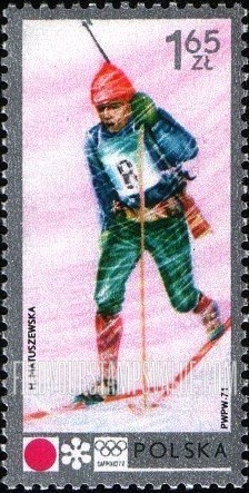 FindYourStampsValue: Sapporo ’72 Emblem and Biathlon, vertical