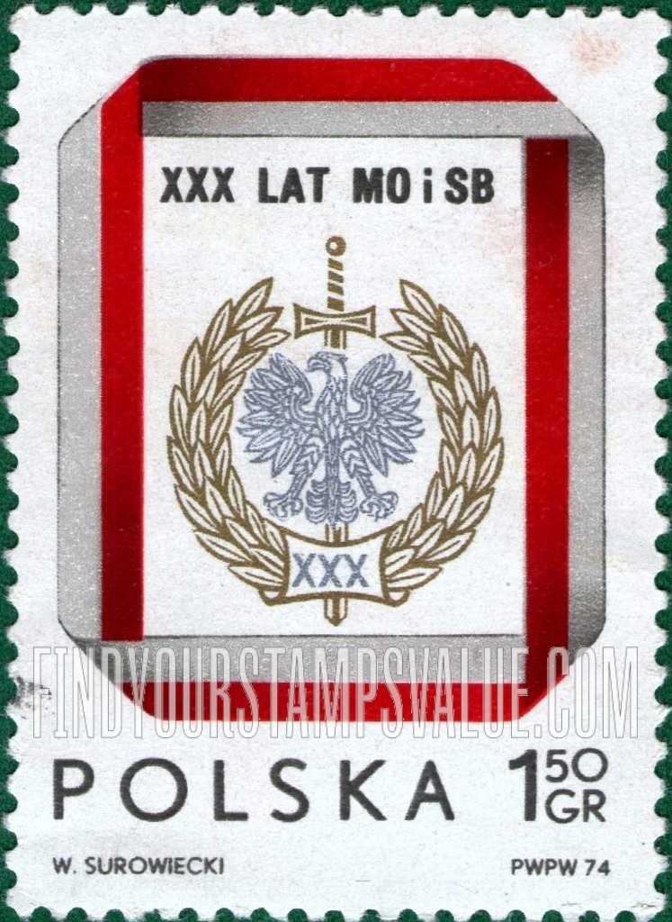 FindYourStampsValue: Civic Militia and Civic Militia and Badge