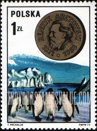 FindYourStampsValue: Polish Scientists: Henryk Arctowski, and Penguins
