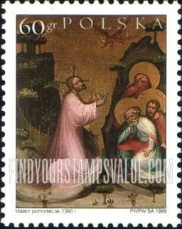 FindYourStampsValue: Easter: Prayer in Ogrójec