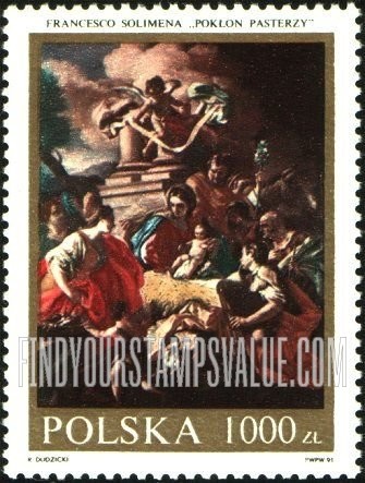 FindYourStampsValue: Nativity Scene, by Francesco Solimena