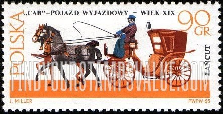 FindYourStampsValue: Horse-drawn carriages, Lancut Museum: Cab