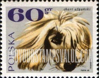 FindYourStampsValue: Dogs: Afghan Greyhound