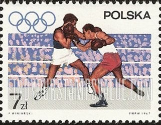 FindYourStampsValue: Sports and Olympic Rings: Boxing