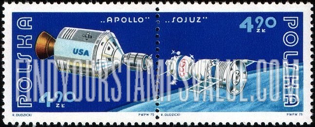 FindYourStampsValue: Apollo and Soyuz Linked in Space