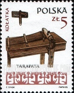 FindYourStampsValue: Folk instruments: Wooden rattle