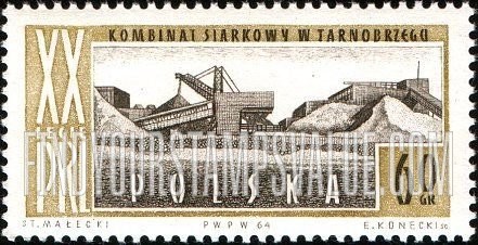 FindYourStampsValue: Sulphur mine, Tarnobrzeg