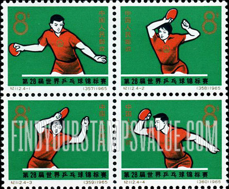 FindYourStampsValue: 28th World Table Tennis Championships, Ljubljana, Yugoslavia, April 15-25 - 第28届世界乒乓球锦标赛,卢布尔雅那,南斯拉夫,4月15日至25日