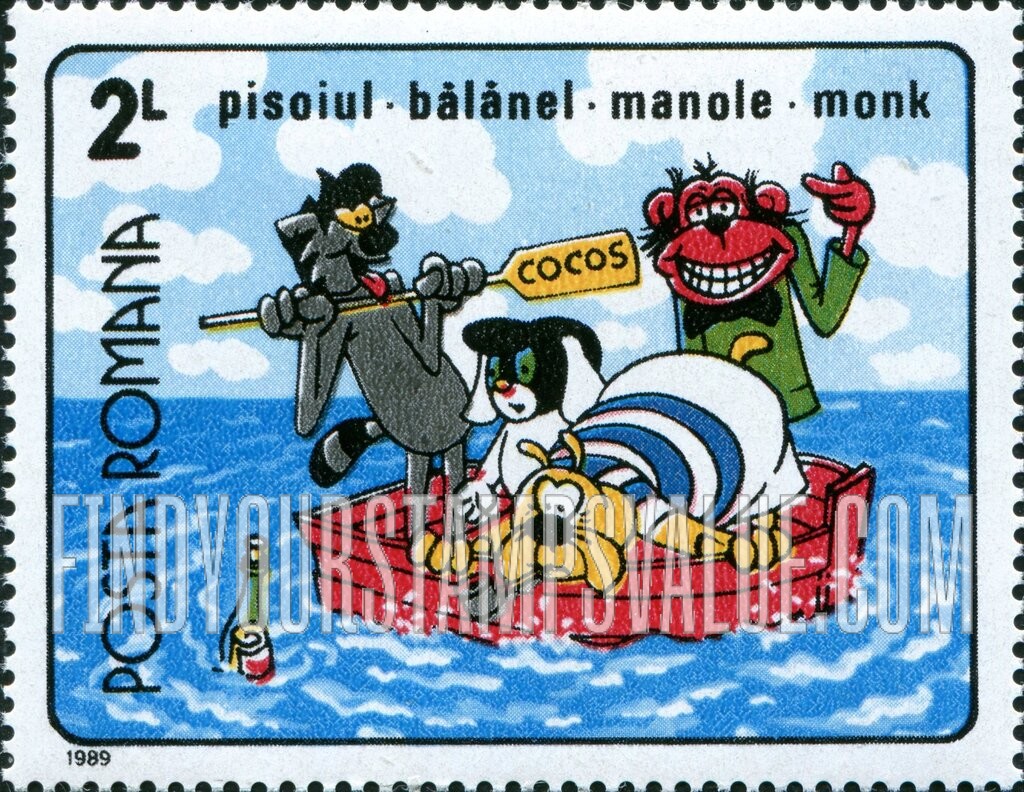 FindYourStampsValue: Pisoiul, Balanel, Manole and Monk