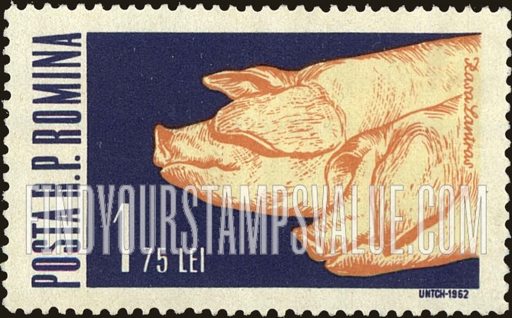 FindYourStampsValue: Pigs, horizontal