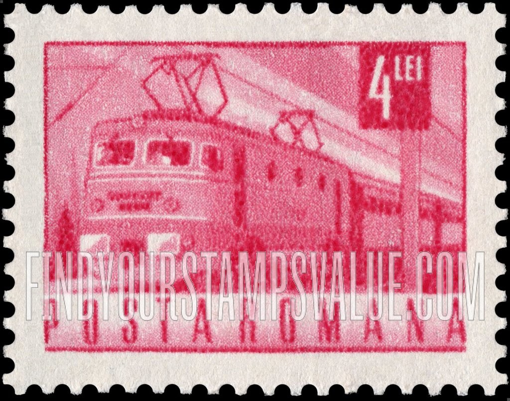 FindYourStampsValue: Electric train: Type of Regular Issue
