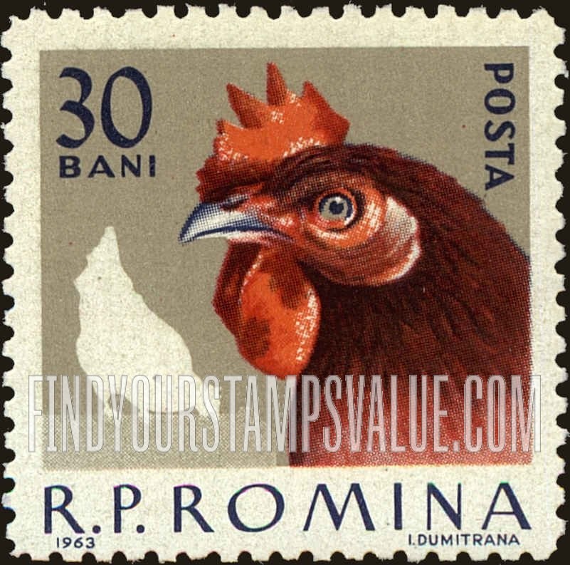 FindYourStampsValue: Domestic poultry: Hen