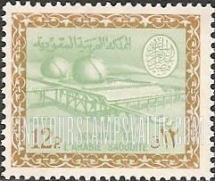 FindYourStampsValue: Gas-oil separating plant, Buqqa - عزل الغاز عن النفط في الحقل النفطي، البقعة