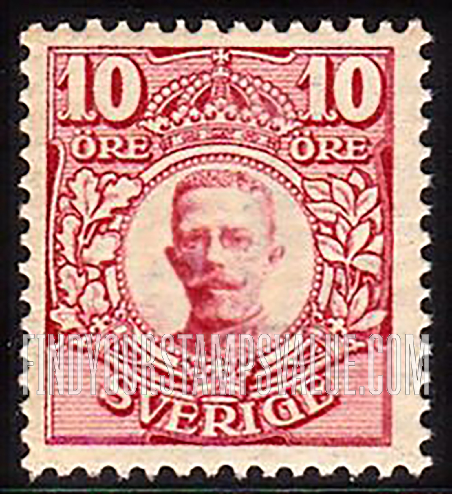 FindYourStampsValue: Gustaf V