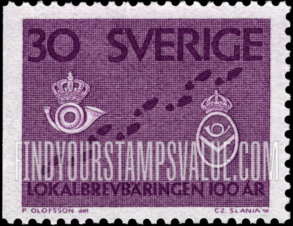 FindYourStampsValue: Footsteps and postmen’s badges