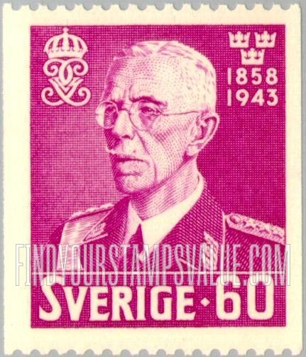 FindYourStampsValue: King Gustaf V