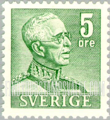 FindYourStampsValue: King Gustaf V