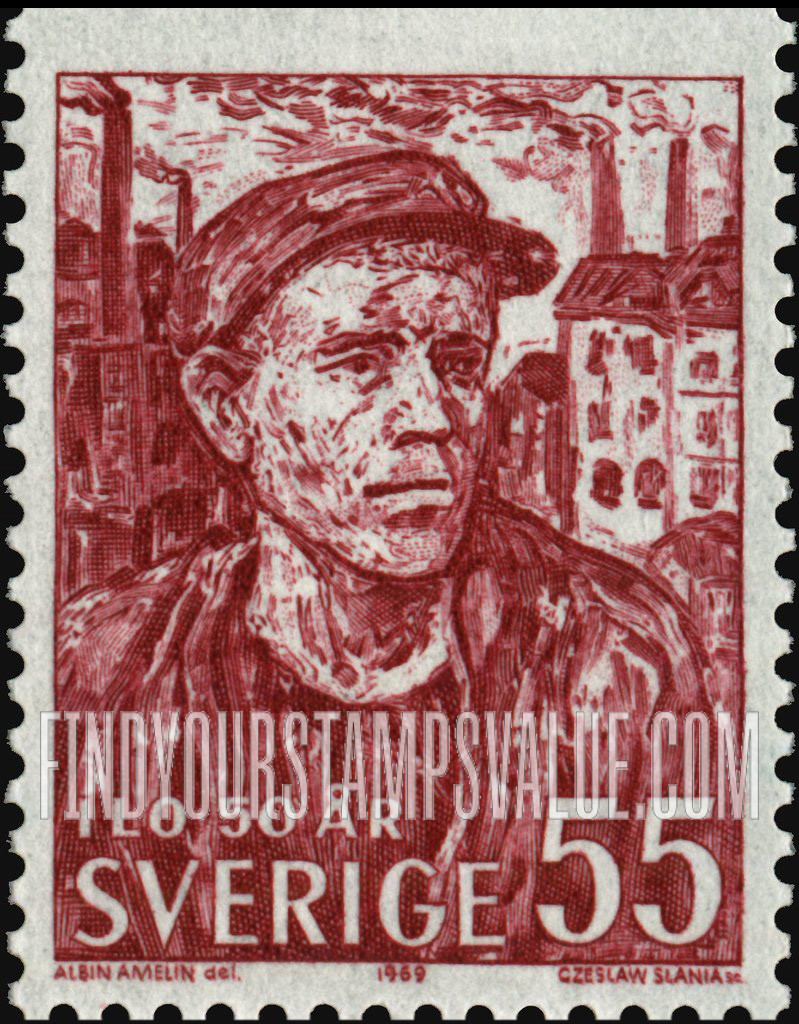 FindYourStampsValue: Worker, by Albin Amelin