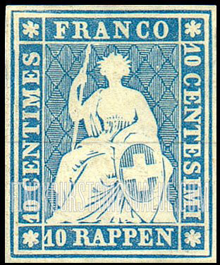 FindYourStampsValue: Federal Administration: Helvetia