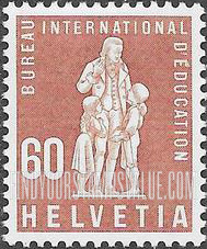 FindYourStampsValue: For The International Bureau of Education: Pestalozzi Monument at Yverdon