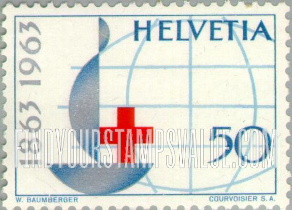 FindYourStampsValue: Federal Administration: Red Cross Jubilee Emblem