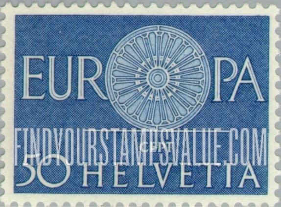 FindYourStampsValue: Federal Administration: Europa, 1960